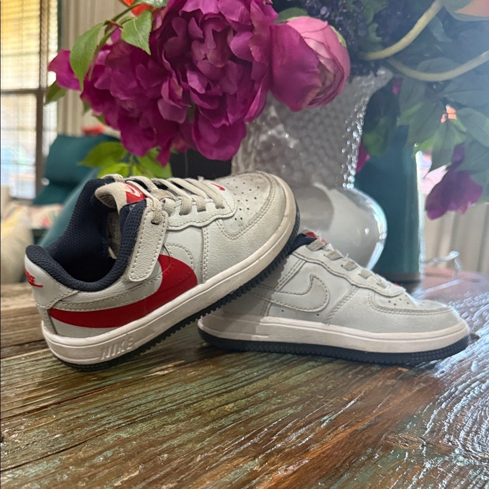 Nike Kids' Gray Air Force 1 Sneakers